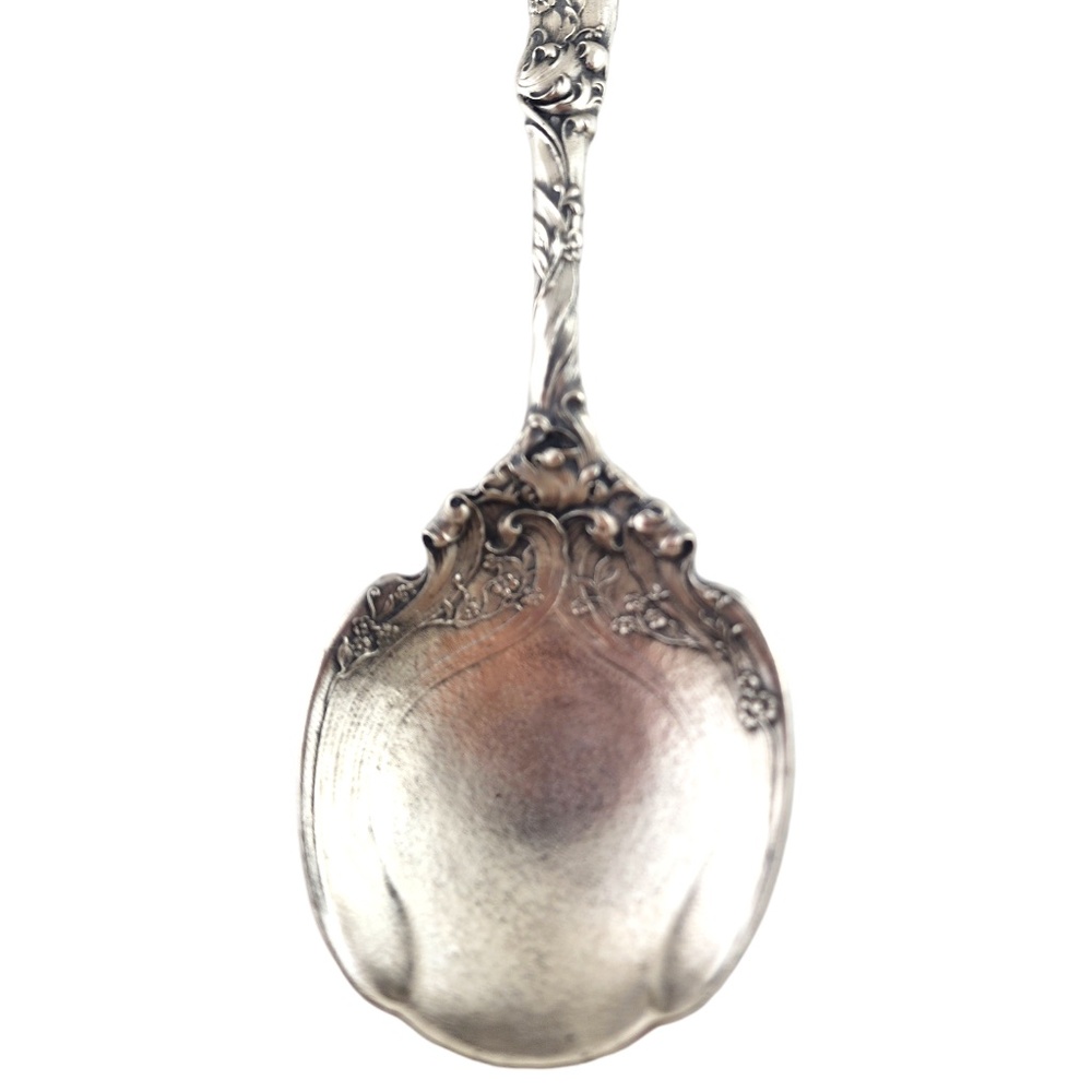 Gorham Sterling Silver Berry Serving Spoon 10" #158 #18702
